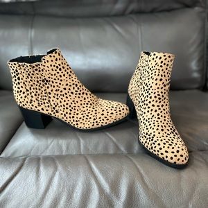 Brand new cheetah print booties